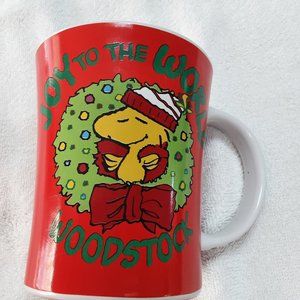 Vintage Snoopy/Woodstock  Christmas Mug